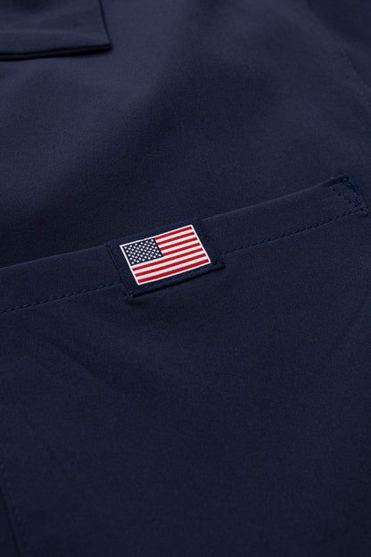 Nike SB USA Olympic Bowler Shirt Dunkelblau / Weiss