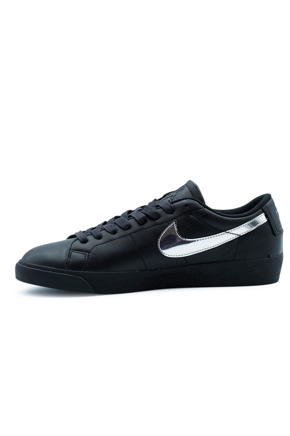 Nike SB X Dancer Zoom Blazer Low QS Shoe Black Metallic Silver Black