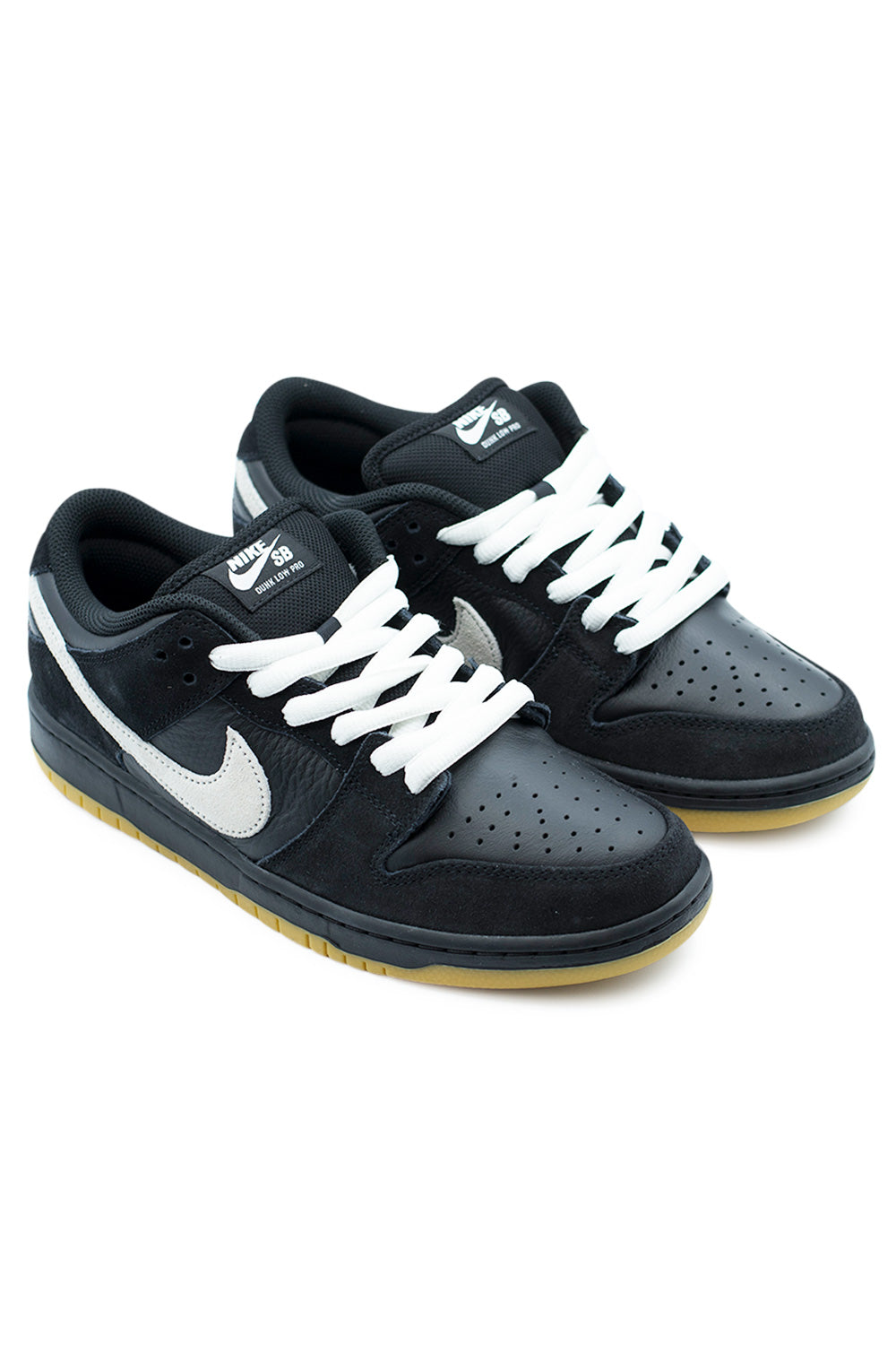 Nike SB Dunk Low Pro Shoe Black White Black