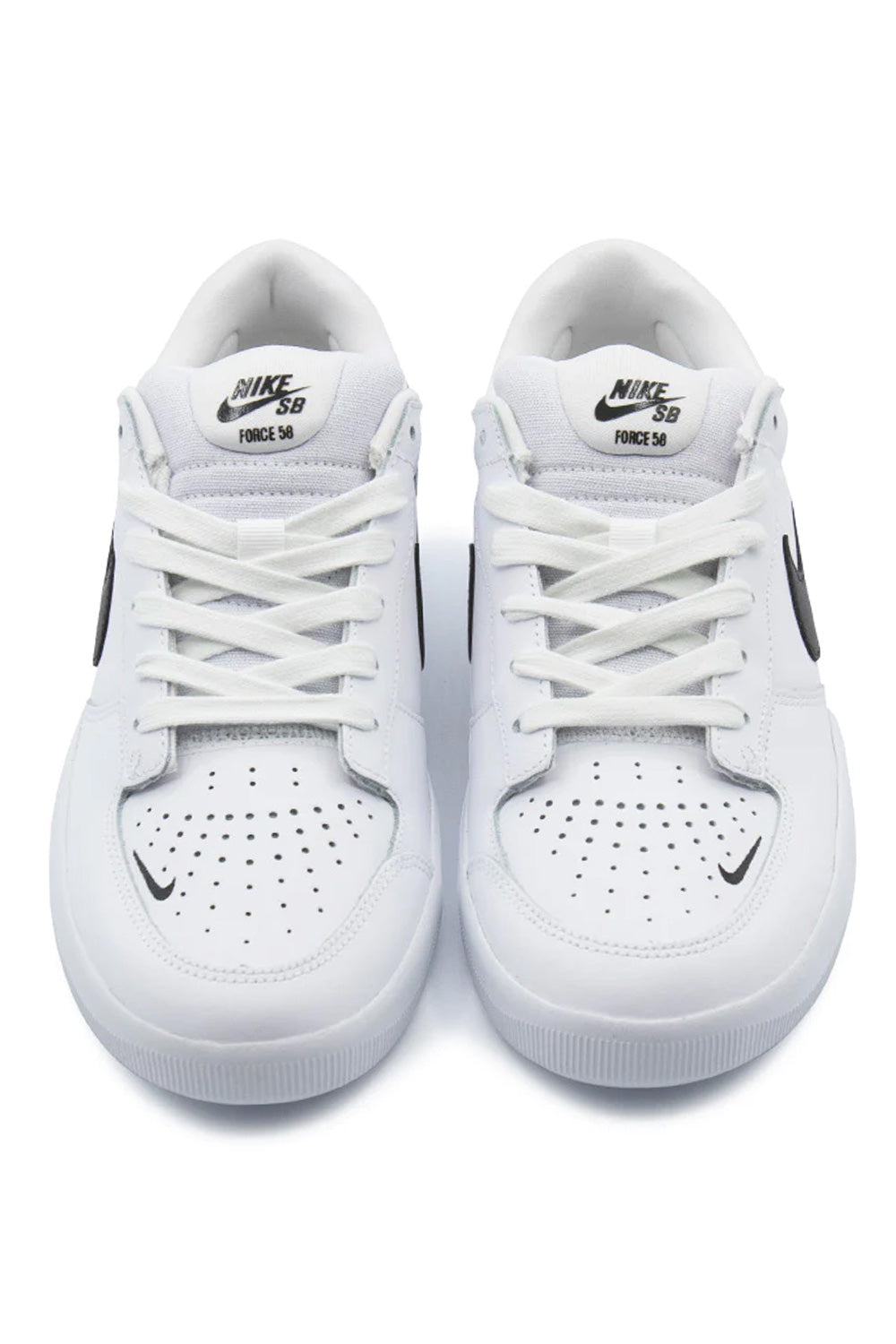 Nike SB Force 58 PRM L Shoe White / Black / White / White - BONKERS