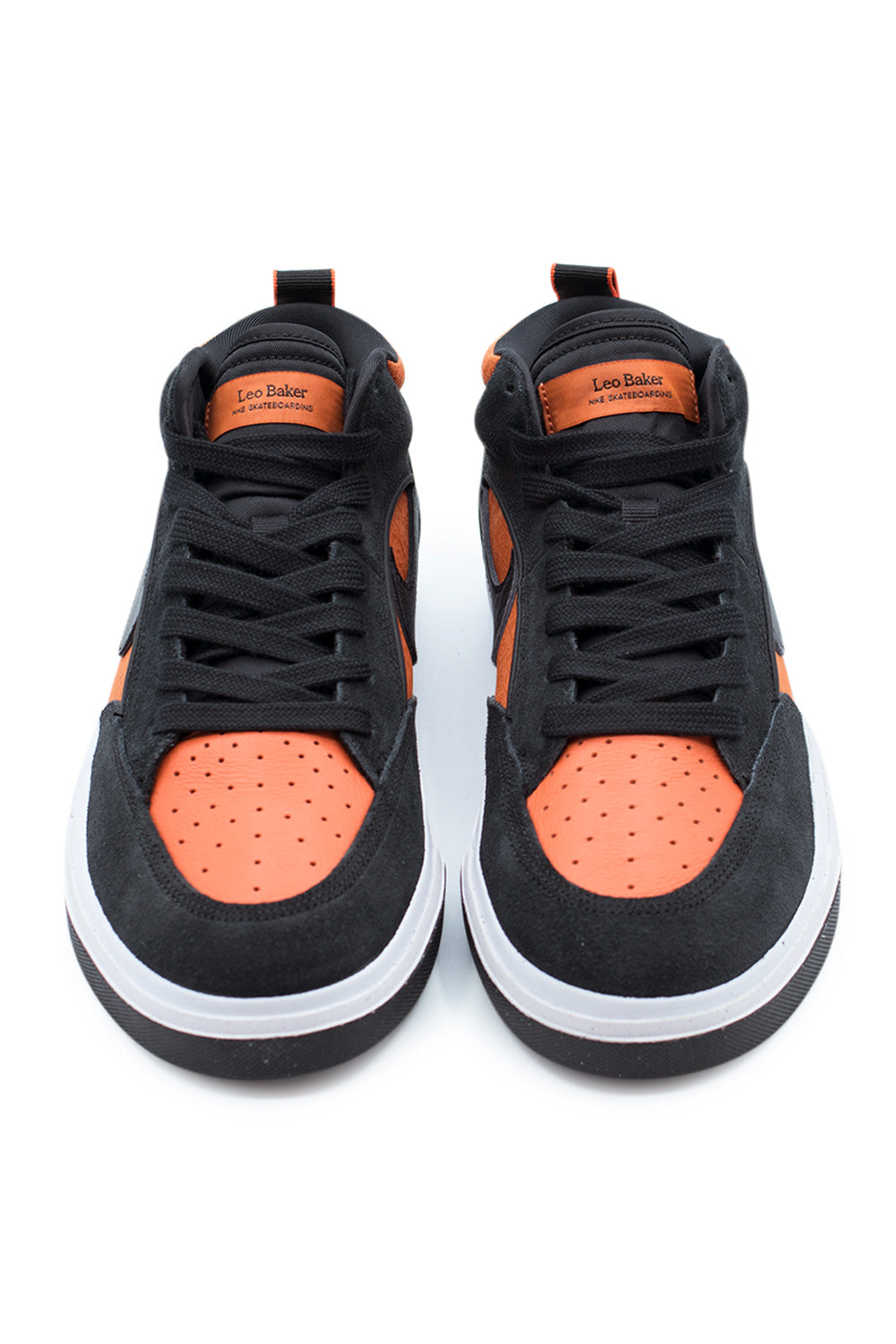 Nike SB React Leo Shoe Black / Black / Orange - BONKERS