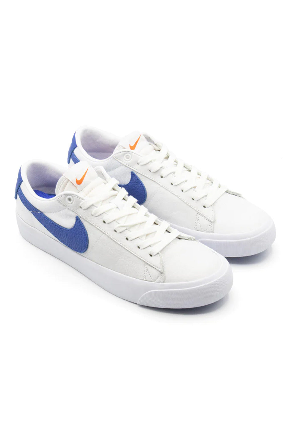 Nike SB Zoom Blazer Low Pro GT ISO Shoe (Orange Label) White / Varsity Royal / White - BONKERS