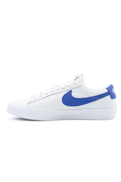 Nike SB Zoom Blazer Low Pro GT ISO Shoe (Orange Label) White / Varsity Royal / White - BONKERS