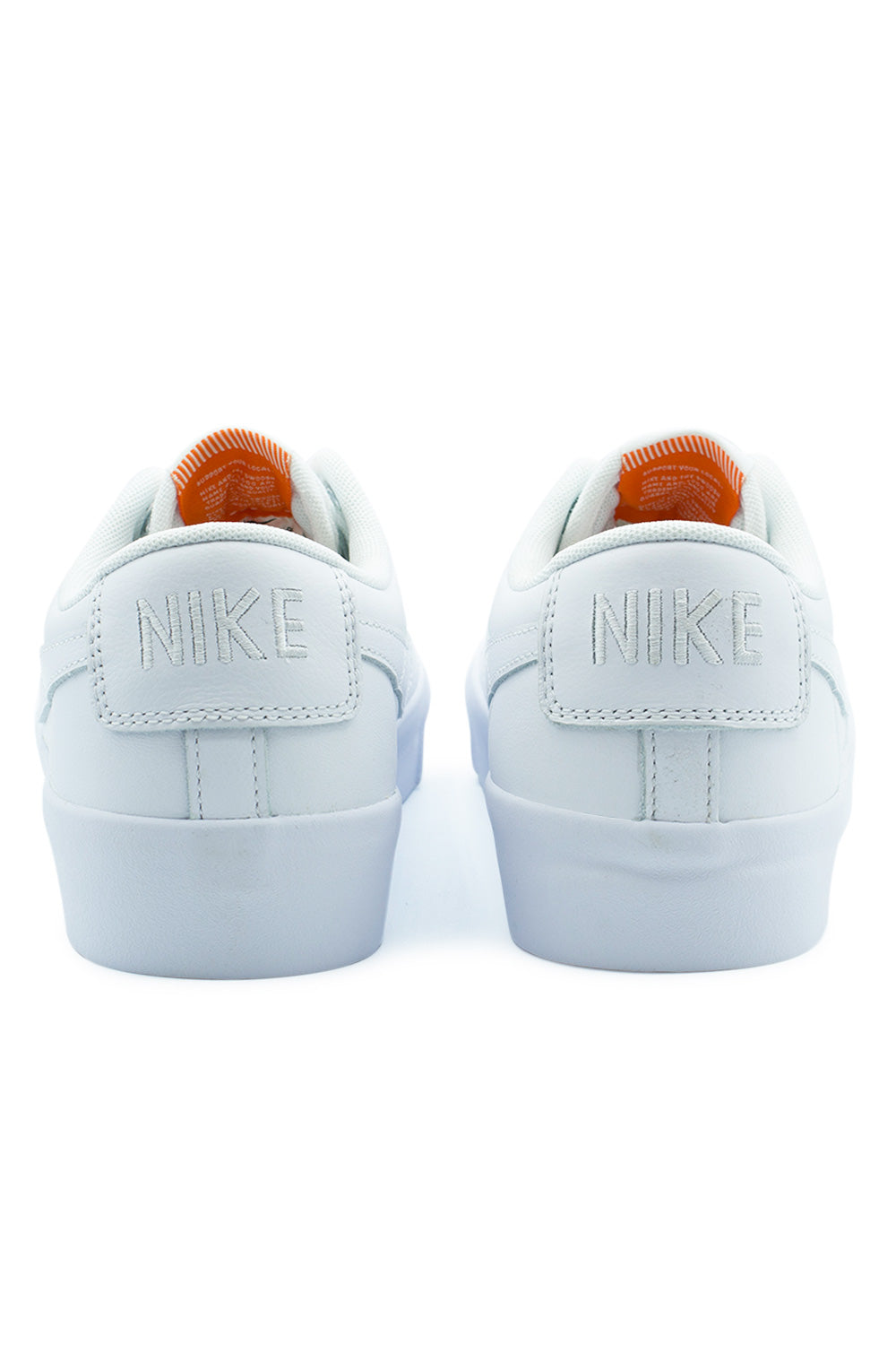 Nike SB Zoom Blazer Low Pro GT ISO Shoe (Orange Label) White / White / White / White - BONKERS