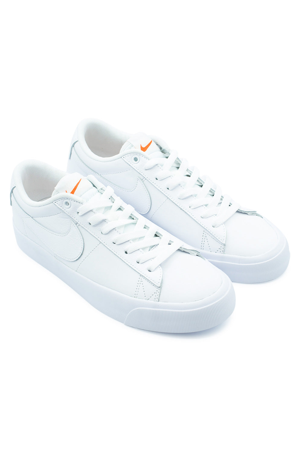 Nike SB Zoom Blazer Low Pro GT ISO Shoe (Orange Label) White / White / White / White - BONKERS