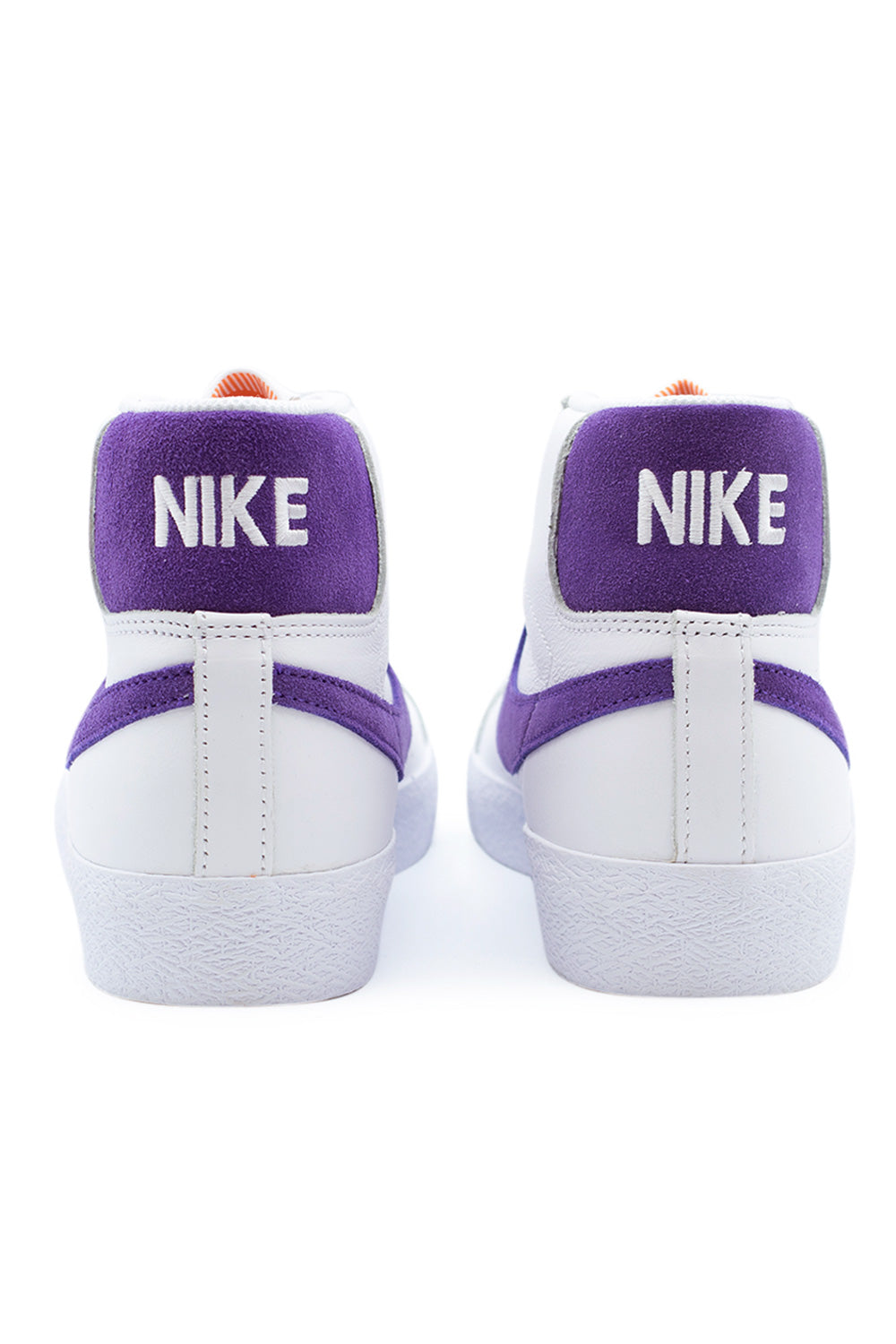 Nike SB Zoom Blazer Mid ISO Shoe (Orange Label)  White / Court Purple / White - BONKERS