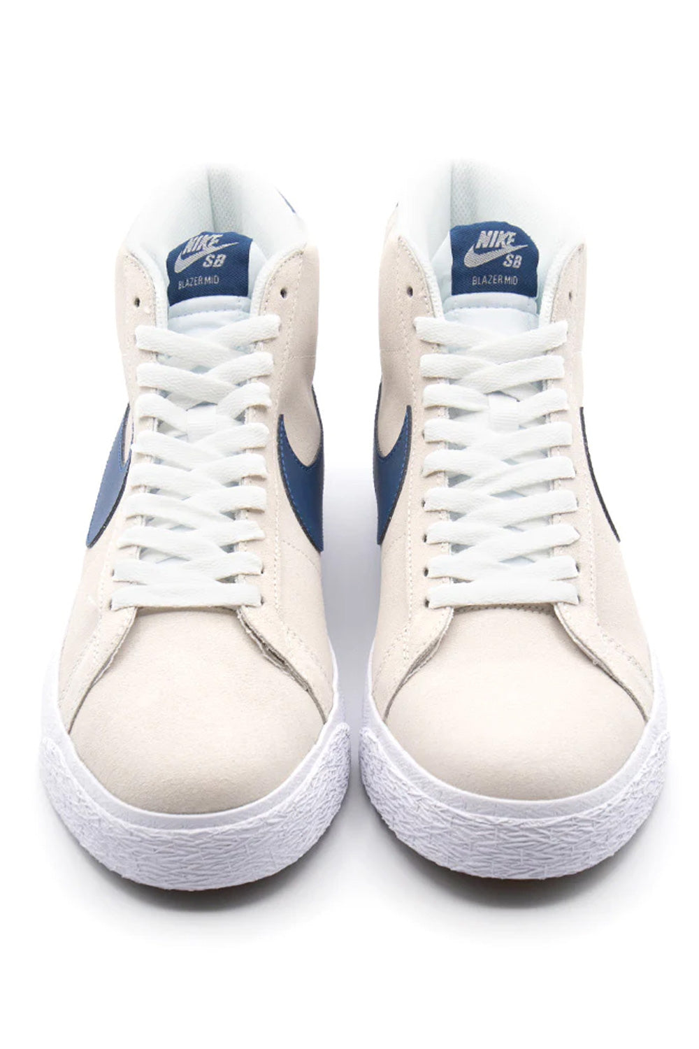 Nike SB Zoom Blazer Mid Shoe White / Court Blue / White / White - BONKERS