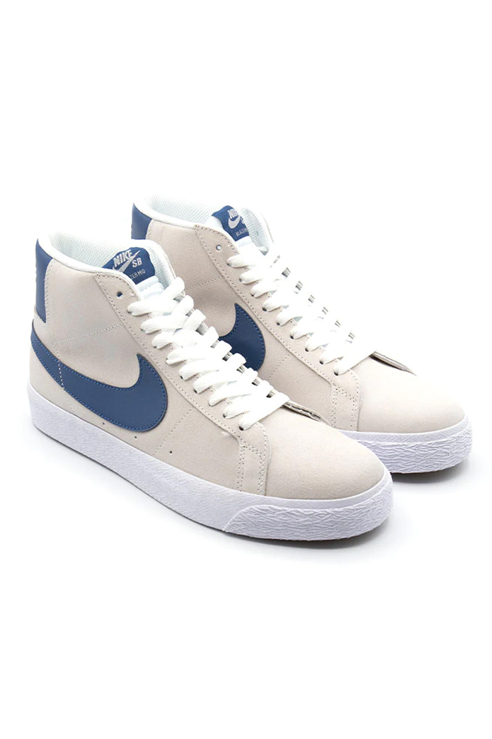 Nike SB Zoom Blazer Mid Shoe White / Court Blue / White / White - BONKERS