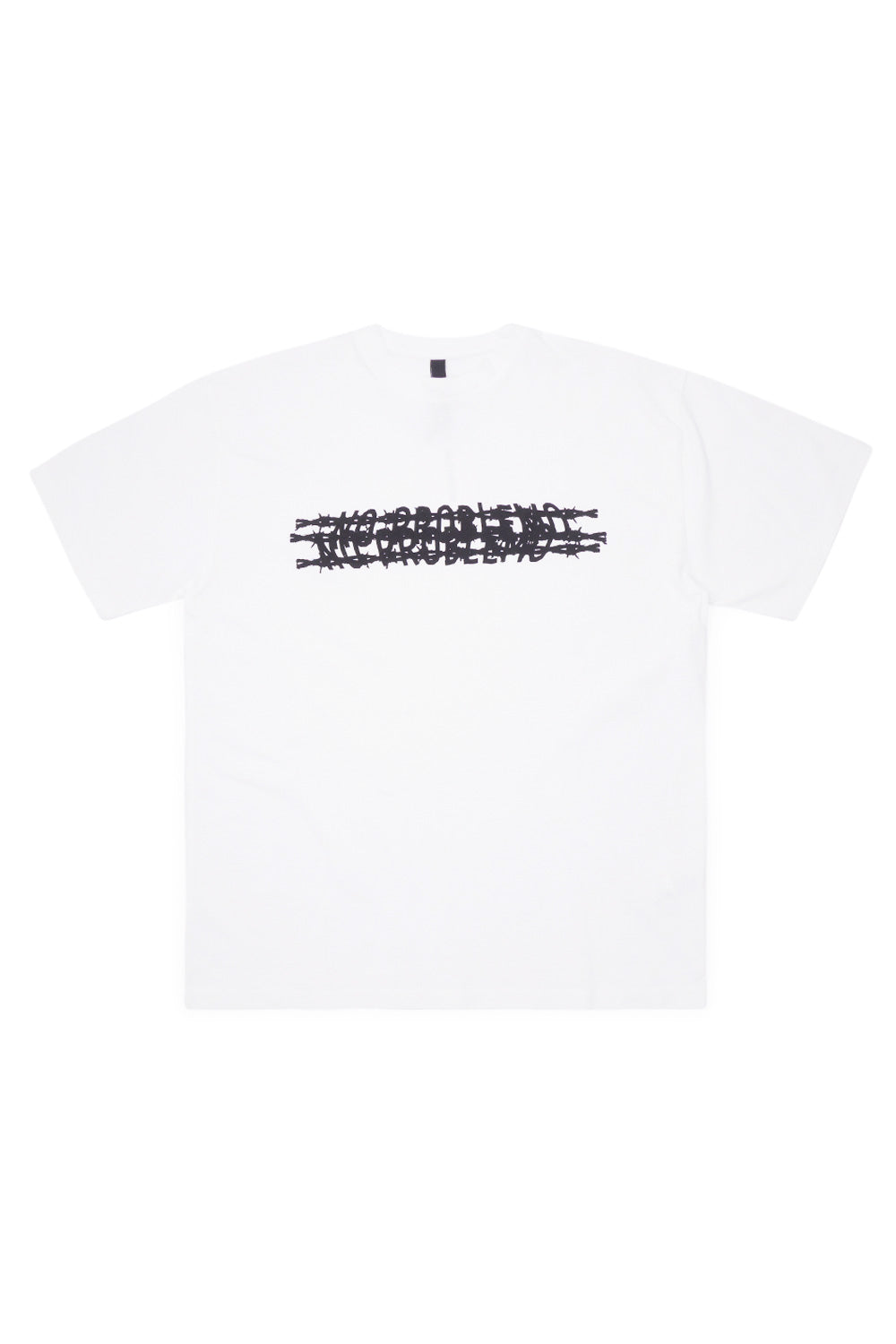 No Problemo Barbed T-Shirt White - BONKERS