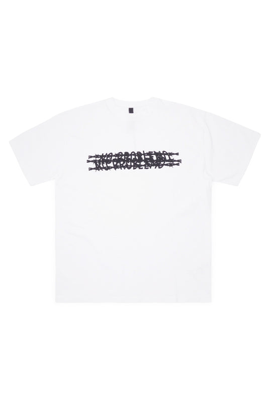 No Problemo Barbed T-Shirt White - BONKERS