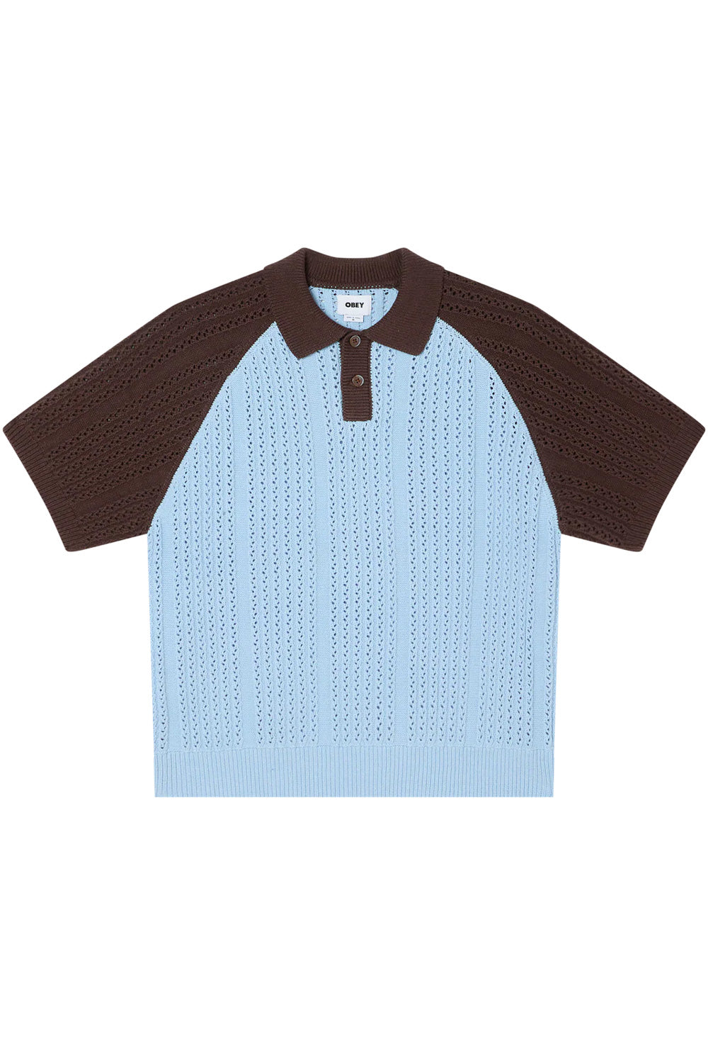 Obey Abel Polo Sweater Skyway - BONKERS