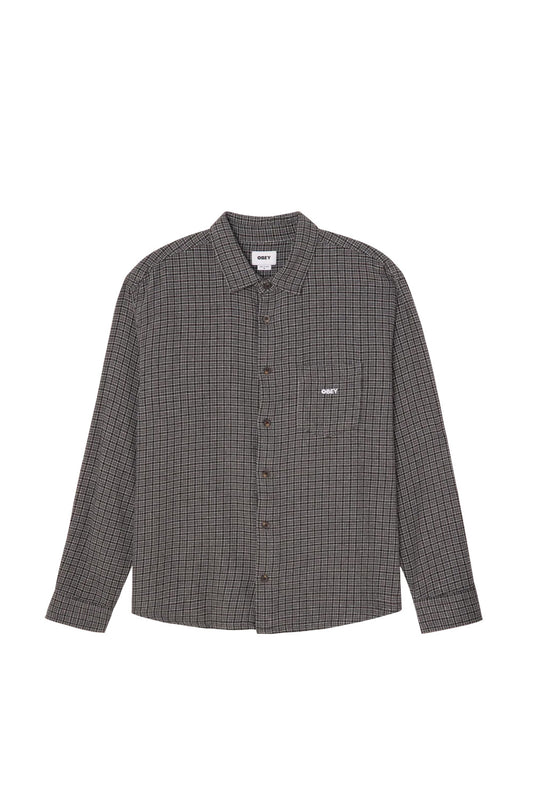 Obey Bigwig Jack Woven Shirt Schwarz