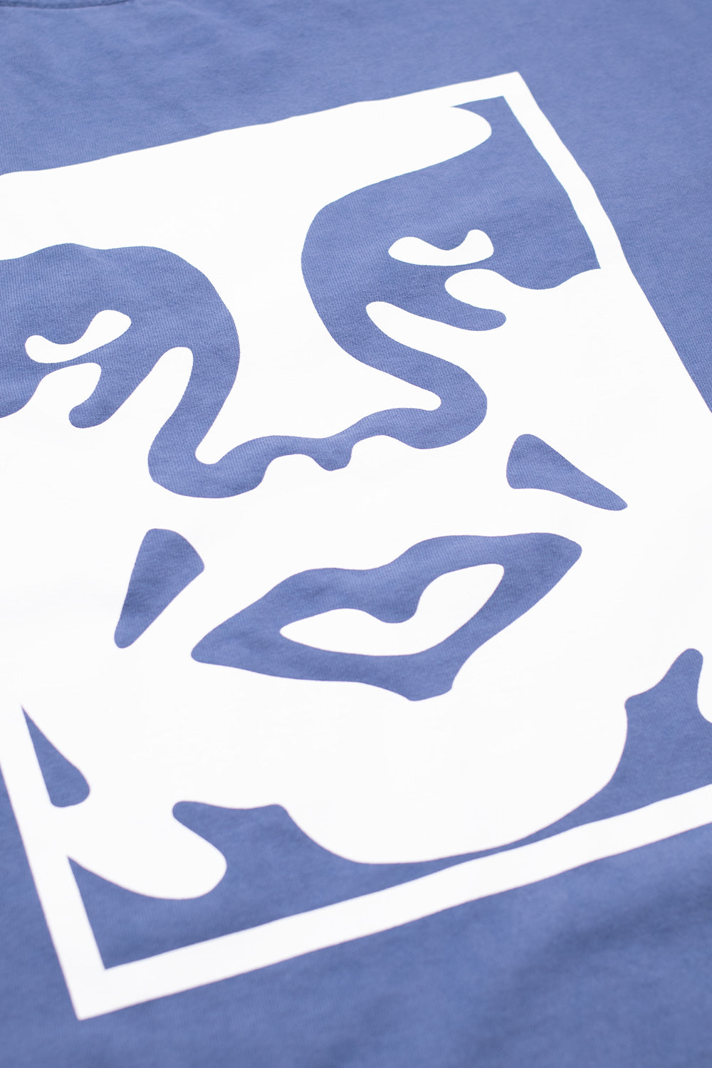 Obey Bold Icon Face T-Shirt Pigment Dark Denim - BONKERS