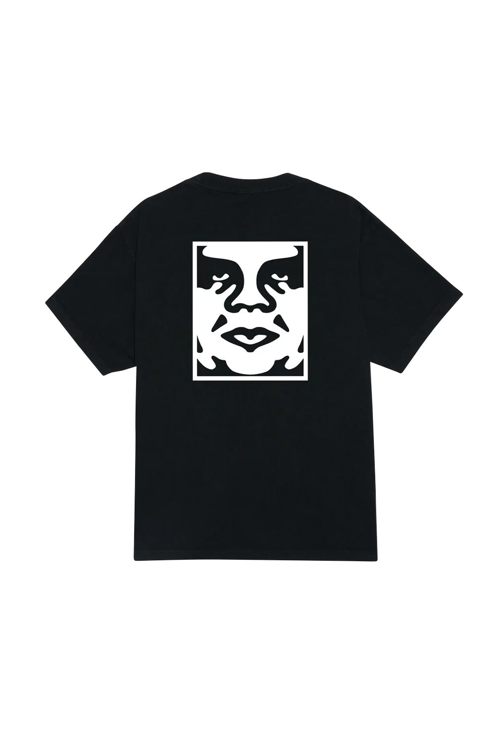 Obey Bold Icon Face T-Shirt Pigment Verwaschenes Schwarz