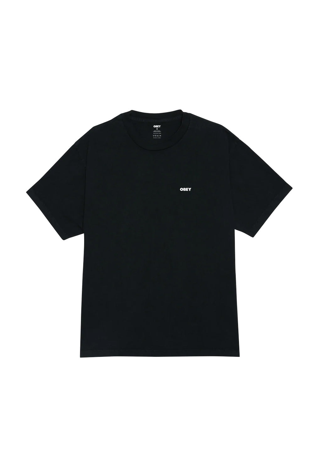 Obey Bold Icon Face T-Shirt Pigment Verwaschenes Schwarz