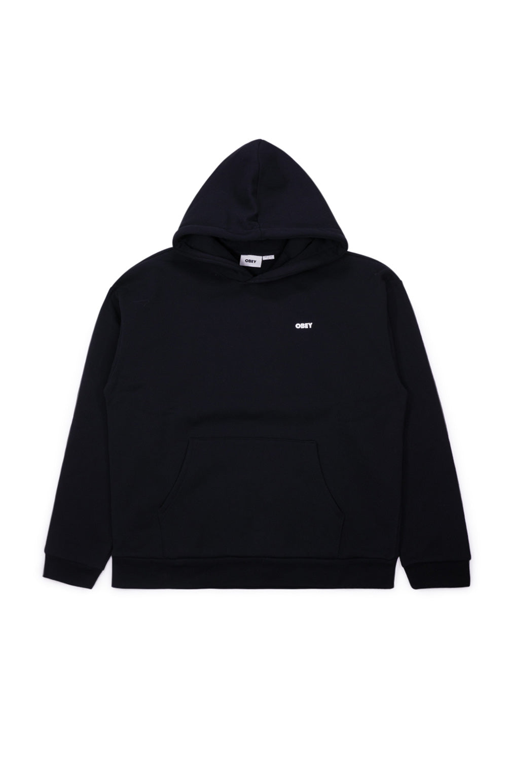 Obey Bold Star Extra Heavy Hood Black - BONKERS
