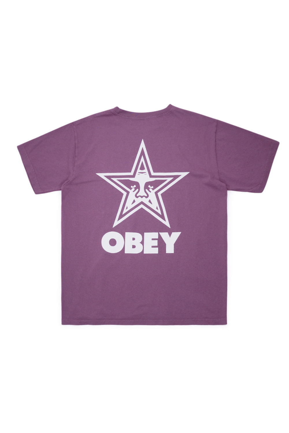 Obey Bold Star T-Shirt Pigment Vintage Plum - BONKERS