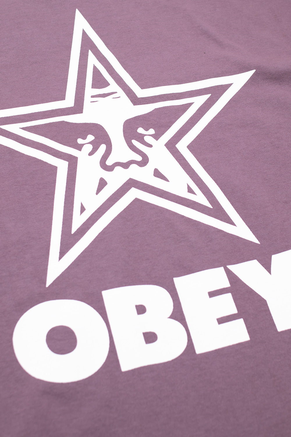 Obey Bold Star T-Shirt Pigment Vintage Plum - BONKERS