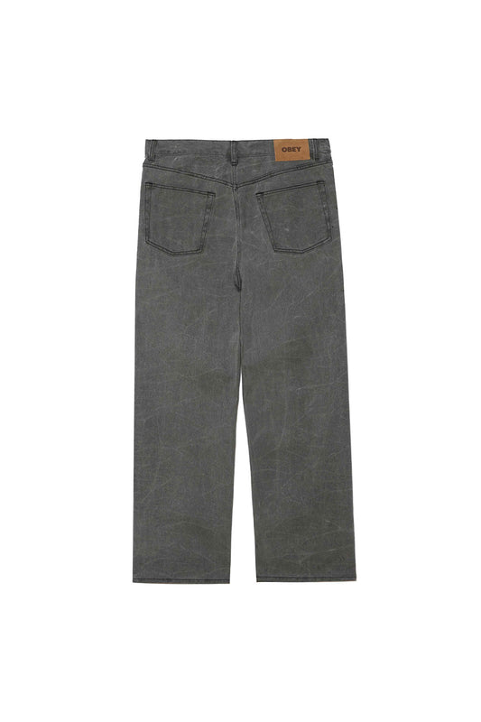 Obey Classic Wrinkle Baggy Denim Black (Wrinkle Wash) - BONKERS