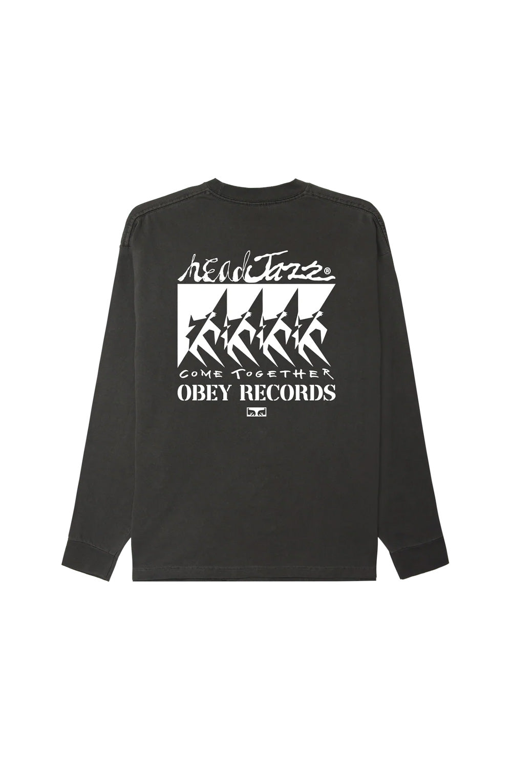 Obey Come Together Pigment LS T-Shirt Dusty Black - BONKERS