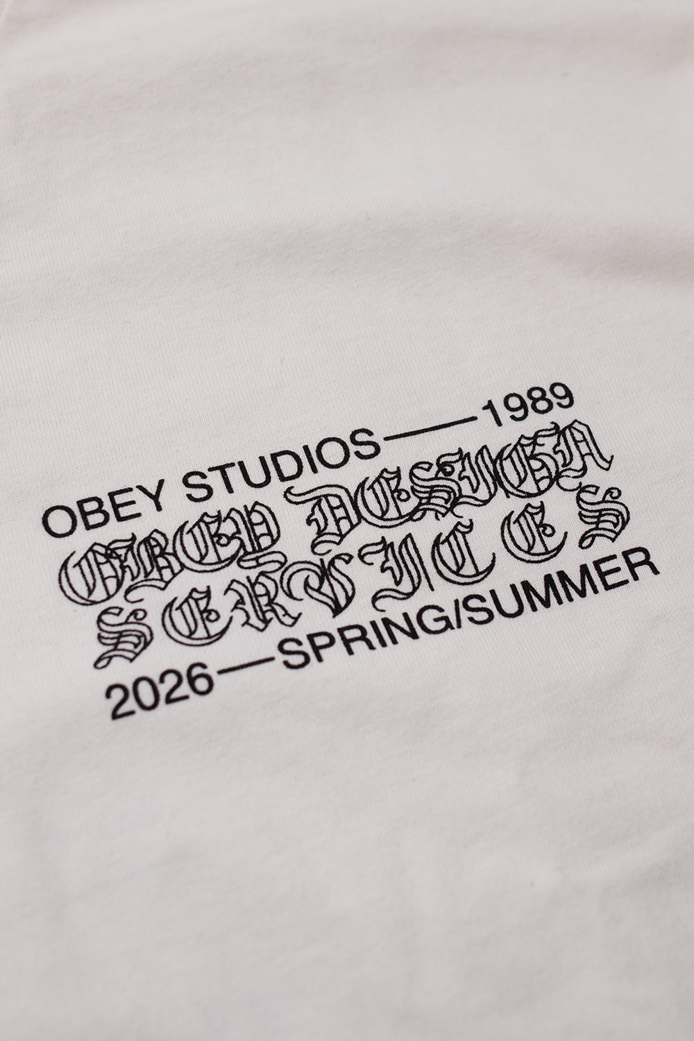 Obey Design Services T-Shirt Vintage White - BONKERS
