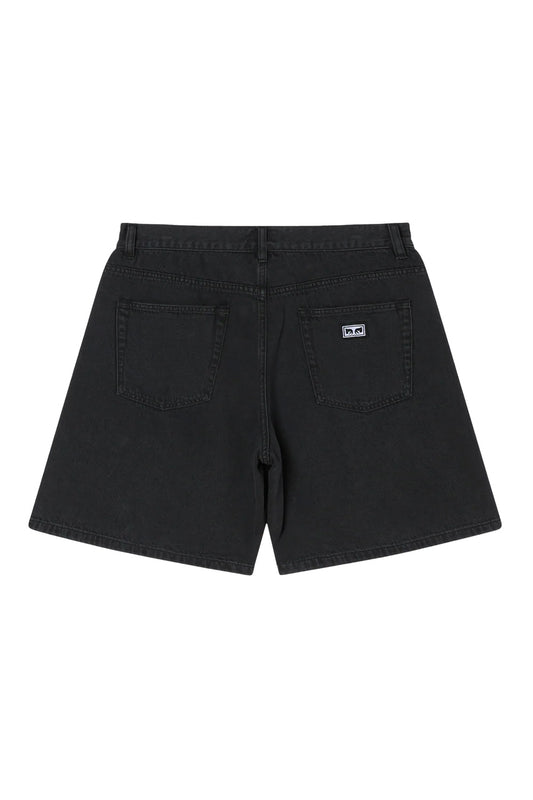 Obey Emerson Denim Short Washed Black - BONKERS