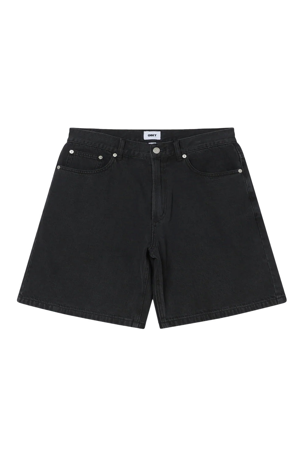 Obey Emerson Denim Short Washed Black - BONKERS