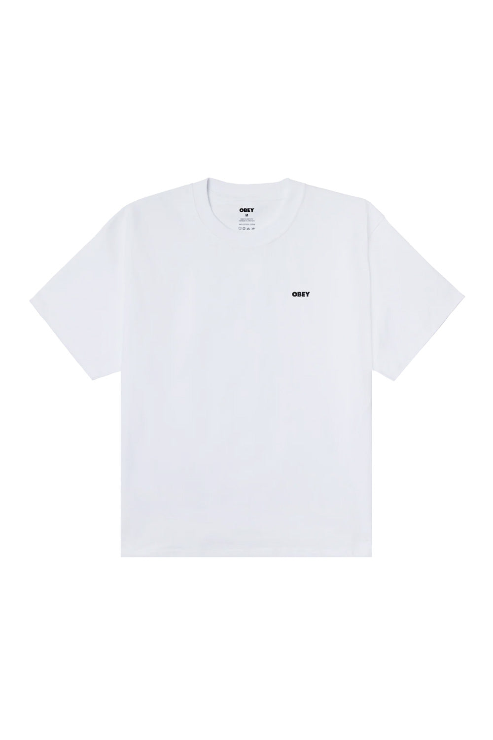 Obey Heat Map Icon Heavyweight T-Shirt White - BONKERS