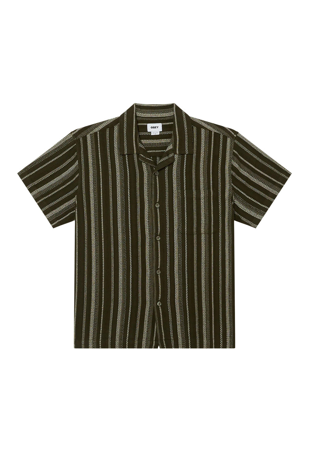 Obey Hugh Woven Shirt Dark Sage - BONKERS