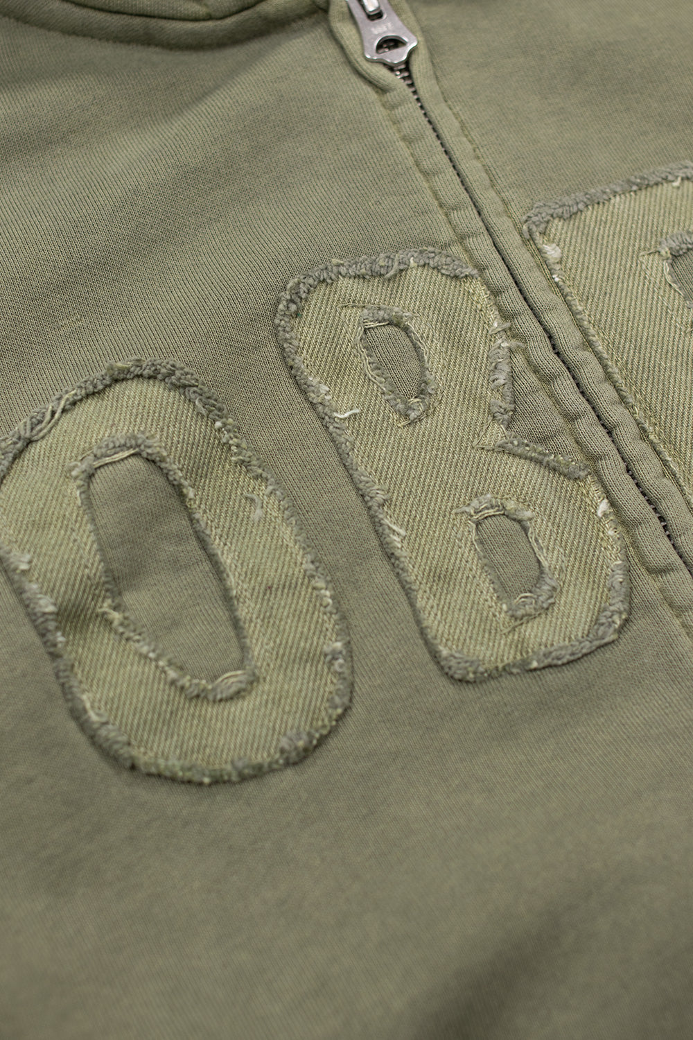 Obey Hybrid Faded Zip Hood Green (Faded Wash) - BONKERS