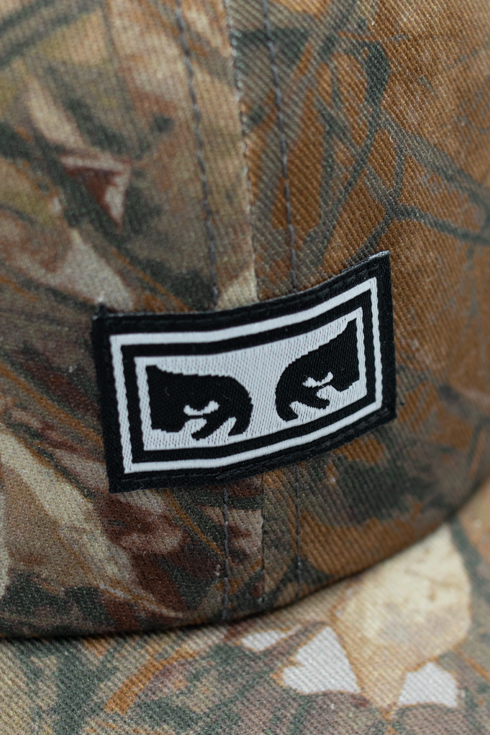 Obey Icon Eyes Pigment 6 Panel Cap Fence Camo - BONKERS