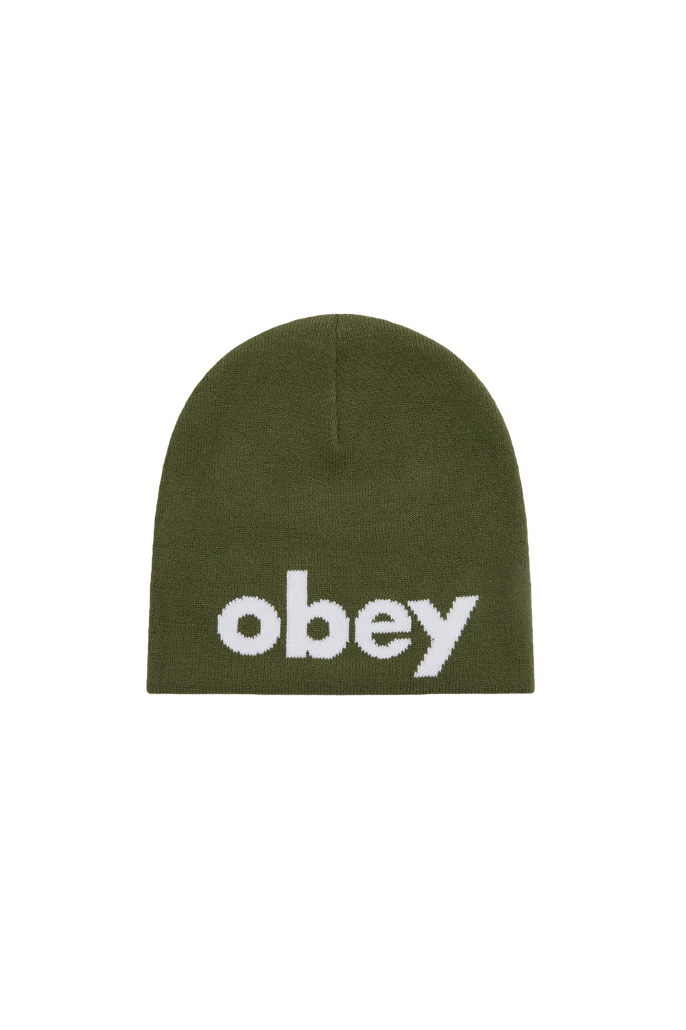 Obey Lowercase Beanie Bronze Green - BONKERS