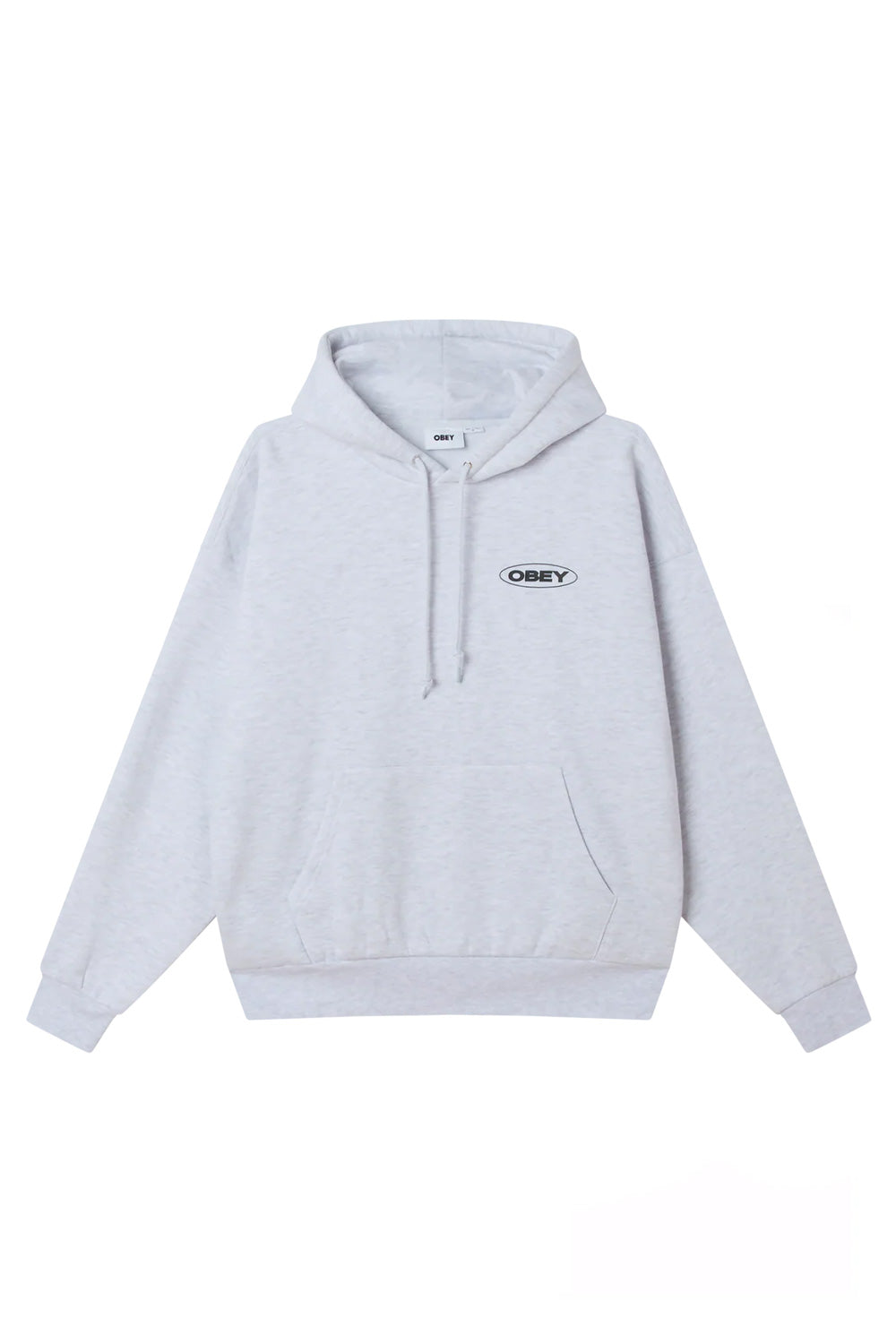 Obey Oval Cities Hood Ash Grey - BONKERS