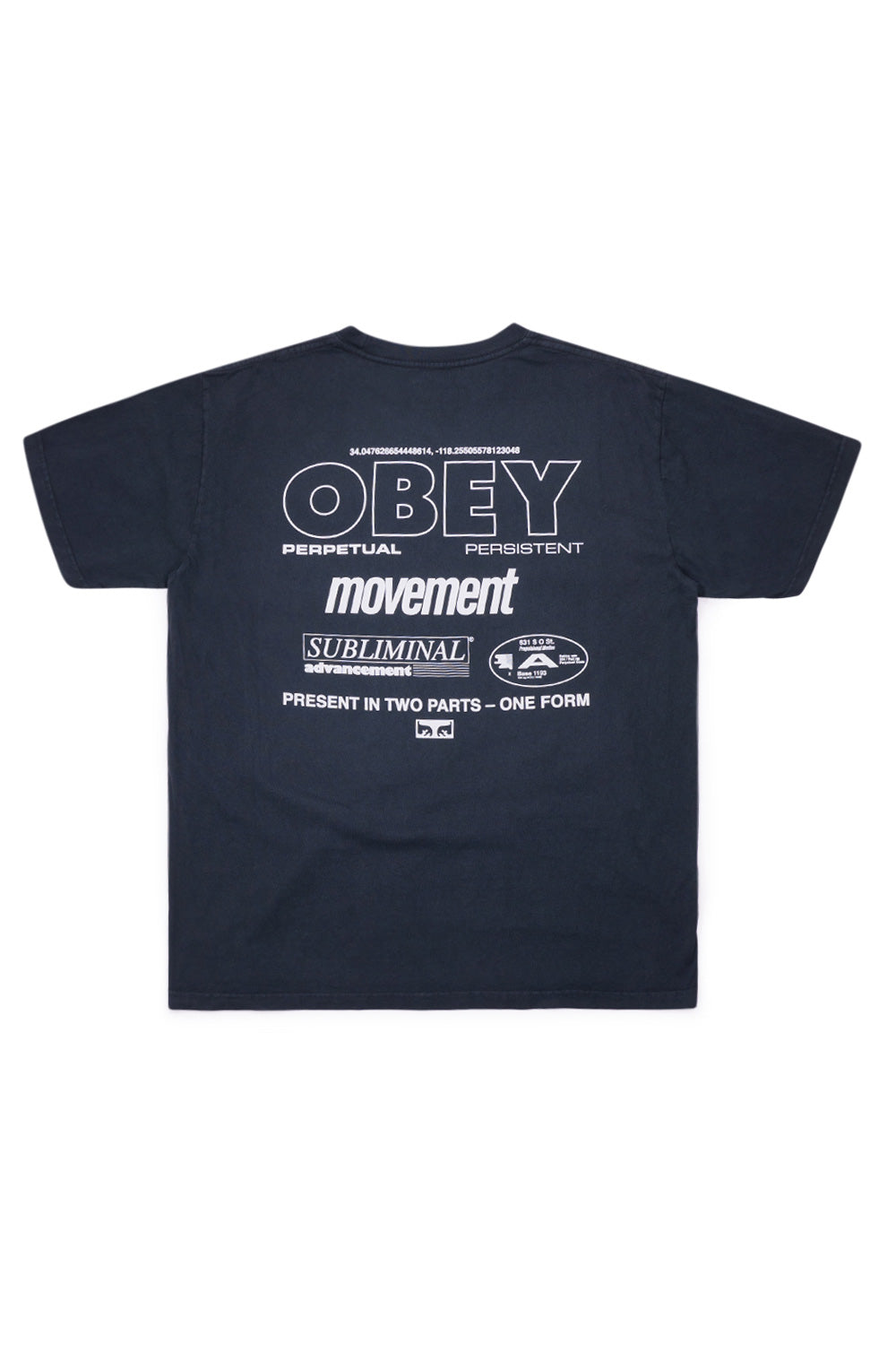 Obey Persistent Movement T-Shirt Pigment Vintage Black - BONKERS