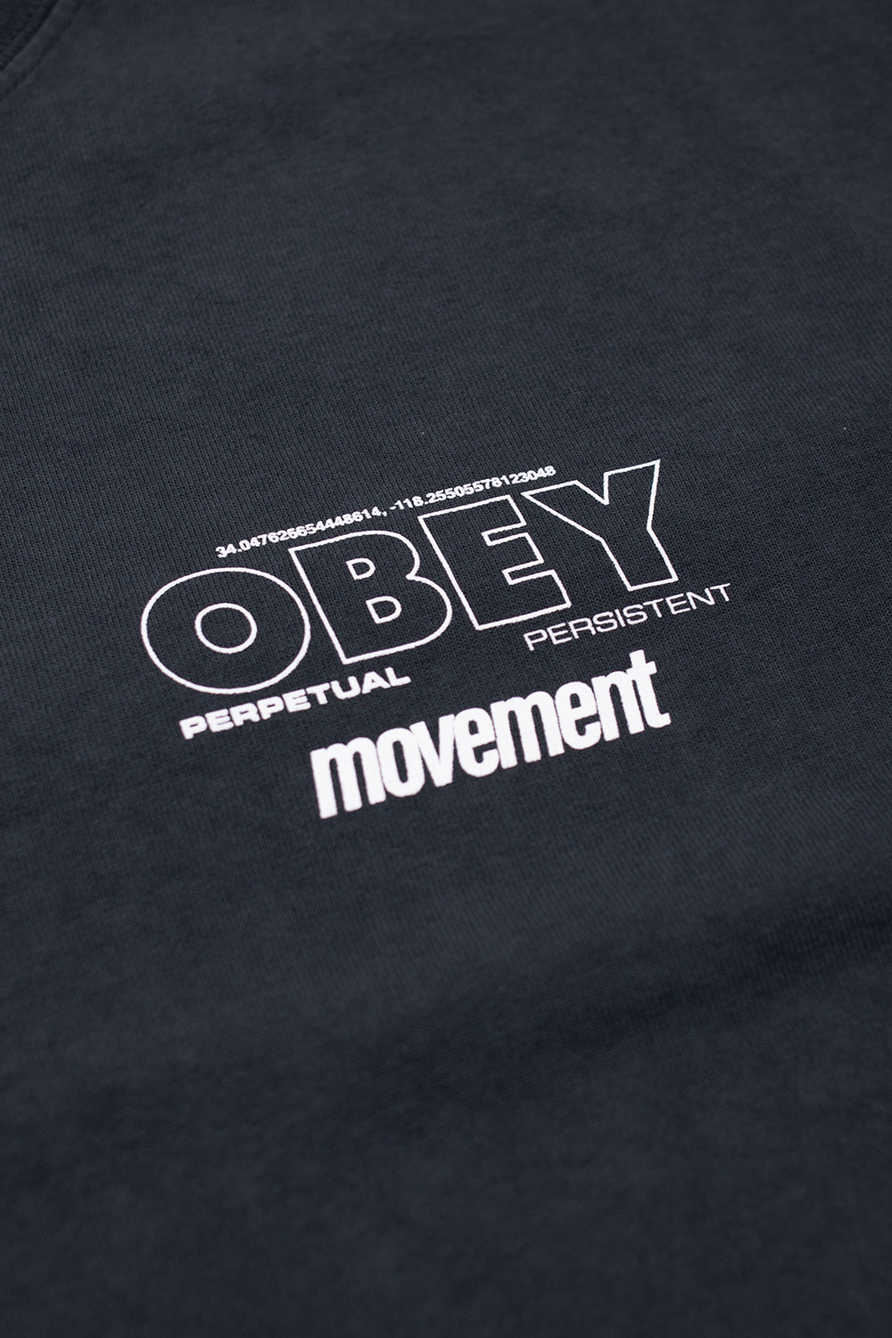 Obey Persistent Movement T-Shirt Pigment Vintage Black - BONKERS