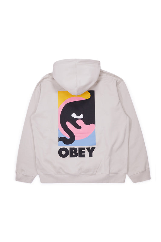 Obey Quarter Icon Hoodie Moonstruck - BONKERS