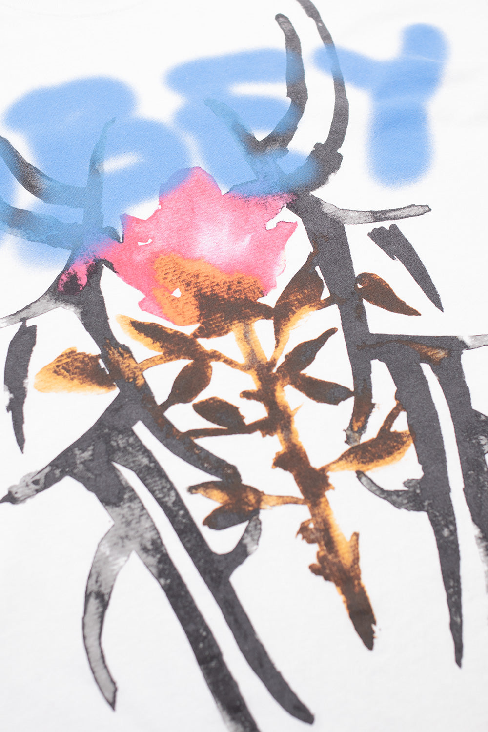 Obey Rose Tribal T-Shirt White - BONKERS