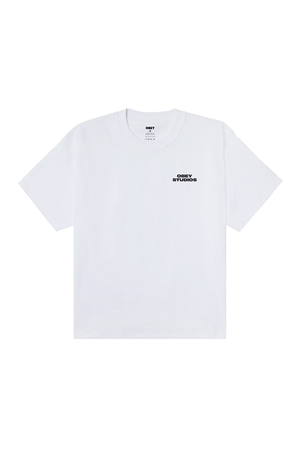 Obey Sky Face Heavyweight T-Shirt White - BONKERS