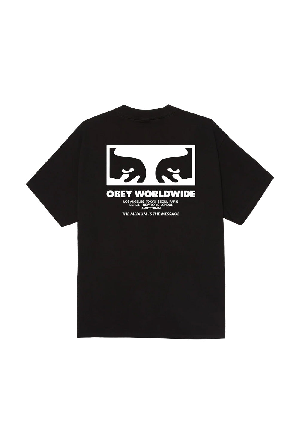 Obey The Medium Is The Massage T-Shirt Schwarz