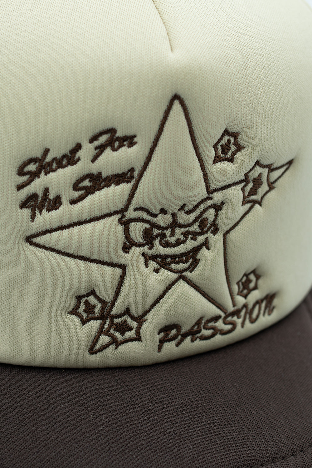 Passion Target Practice Trucker Cap Caramel - BONKERS