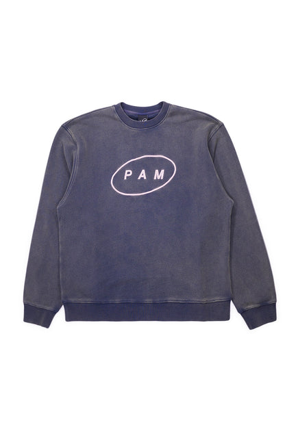 Perks And Mini Ellipse Crewneck Sweat Sandwash Blau