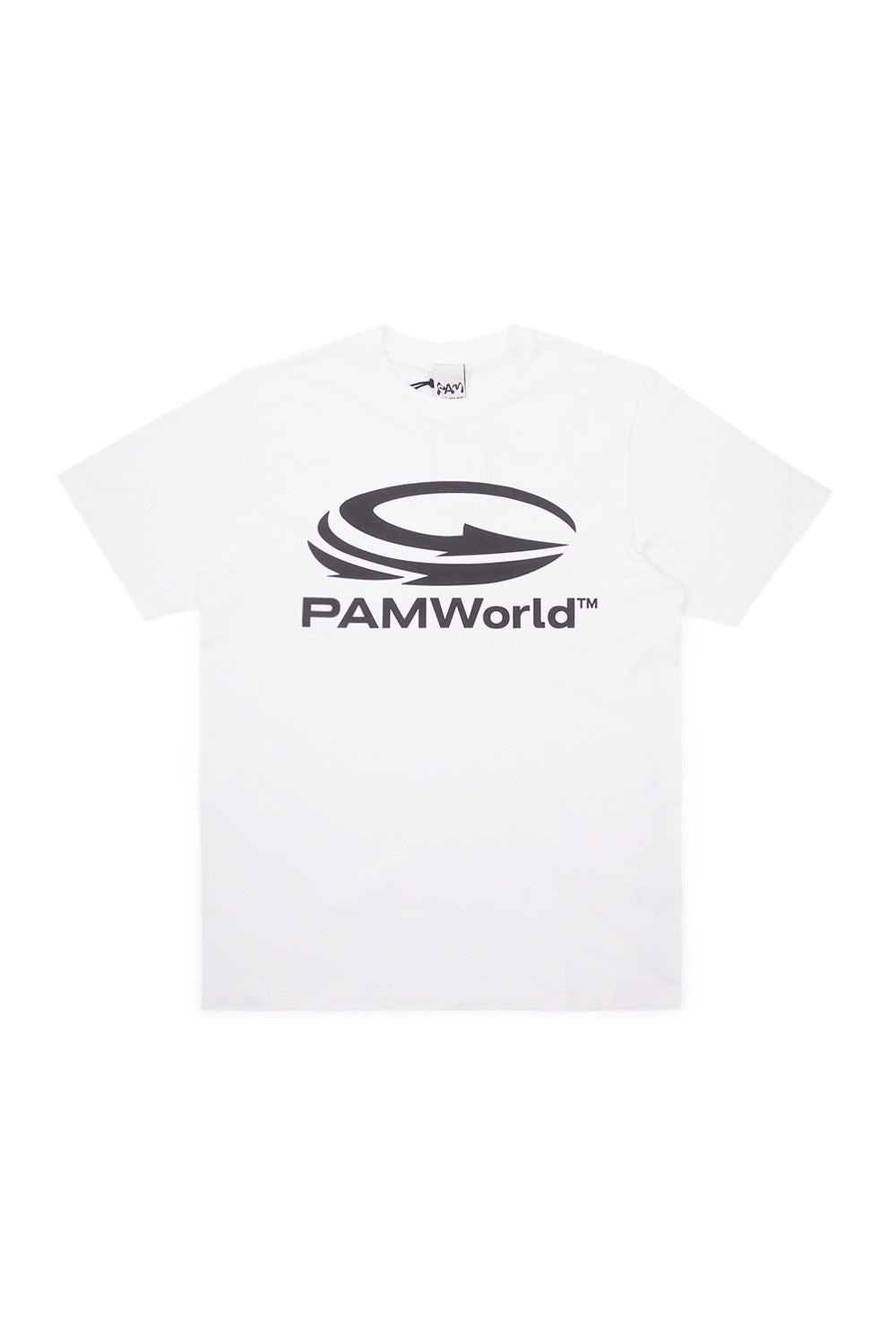 "Vorderansicht des Perks and Mini PAM World T-Shirts – lässiges Streetwear-T-Shirt mit stylischem Design"