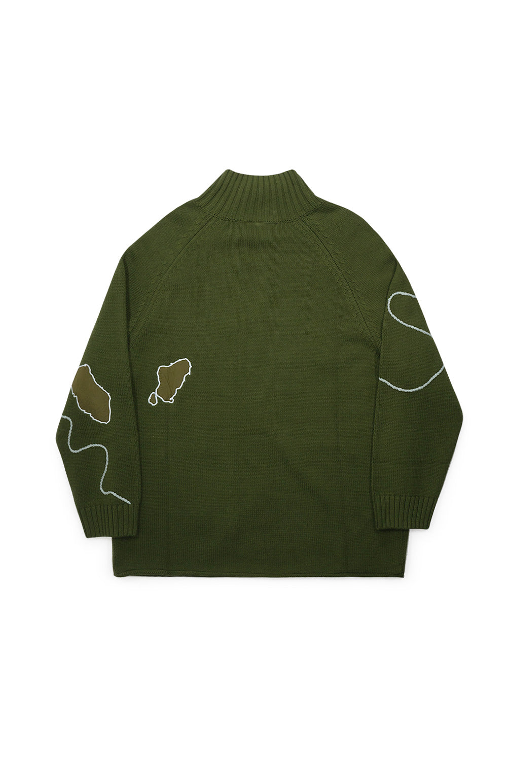 Perks And Mini Relief High Neck Knit Olive Leaf - BONKERS