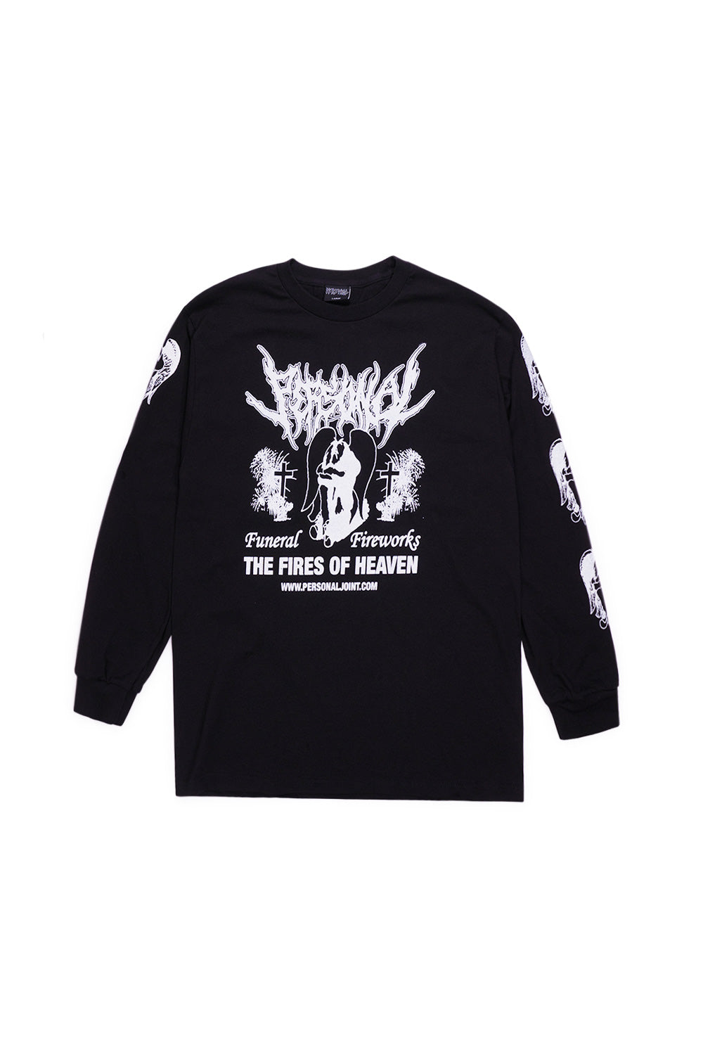 Personal Joint A Funeral Fireworks Longsleeve T-Shirt Schwarz