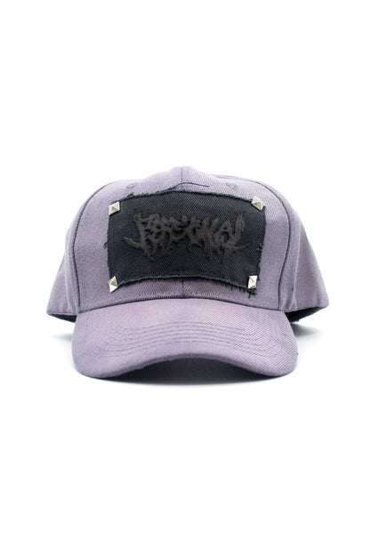 Personal Joint A Studded + Patch Denim 6 Panel Cap Lavendel