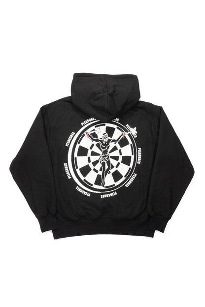 Pleasures Dartboard Hoodie Black - BONKERS