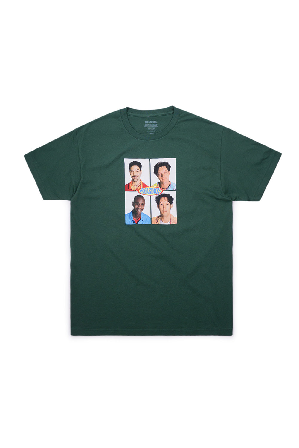 Pleasures X Half Baked Cast T-Shirt Forest Green - BONKERS