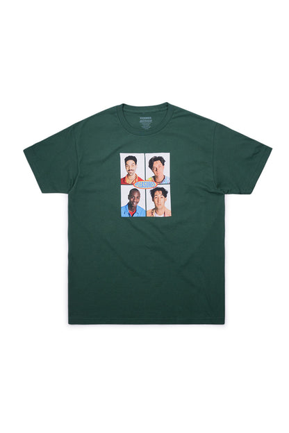 Pleasures X Half Baked Cast T-Shirt Forest Green - BONKERS