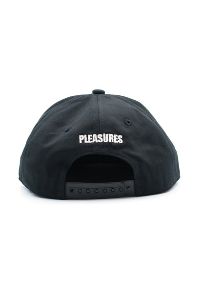 Pleasures X Half Baked Logo Snapback Cap Schwarz