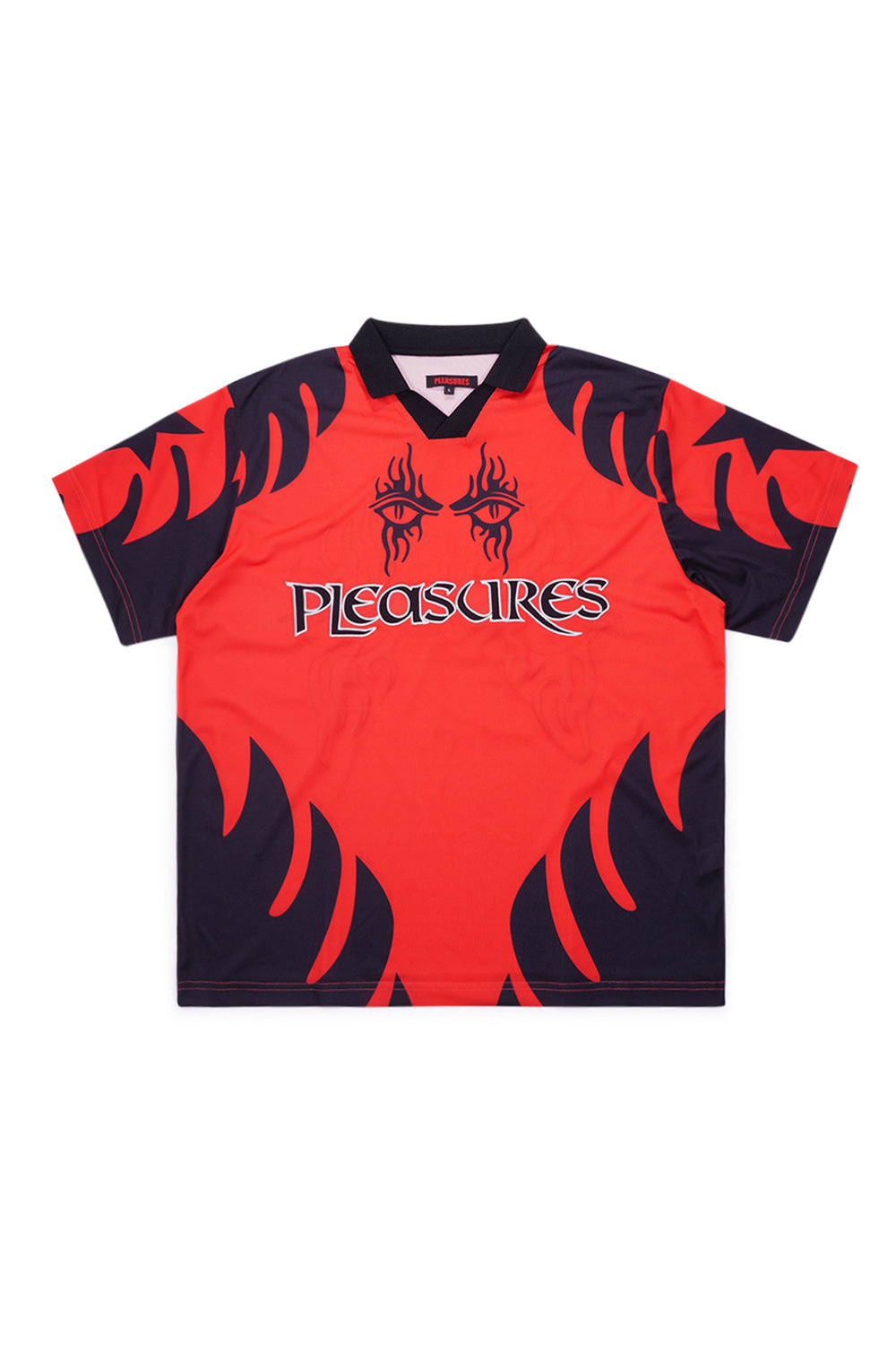 Pleasures Red Afterlife Soccer Jersey Red - BONKERS